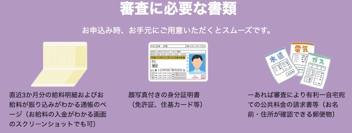azabu の申し込みに必要な書類
